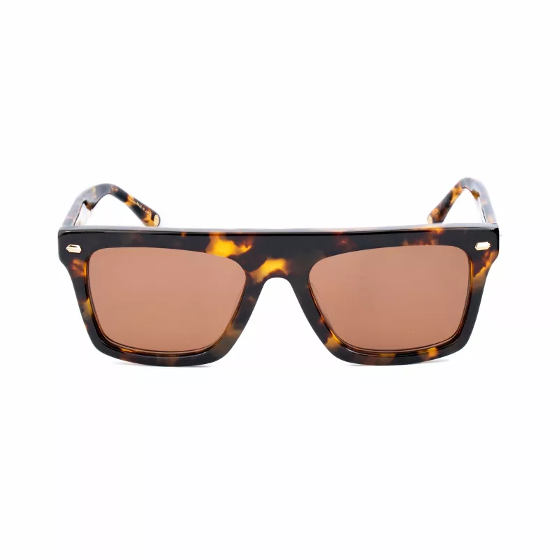 Belstaff Randford S153 Unisex Sunglasses - Black Acetate Frame, Grey Polycarbonate Lenses, 52mm