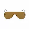 BELSTAFF SPEEDMASTERBR Unisex Sunglasses Shield Wrap-Around Brown Lens Brown Frame 141mm Lens Width 145mm Temple Length UV400