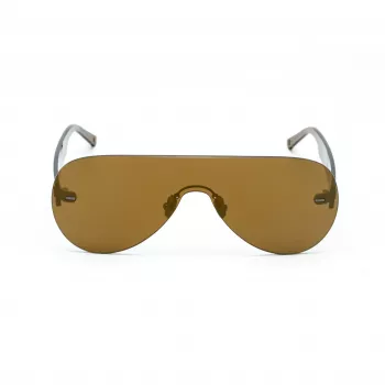 BELSTAFF SPEEDMASTERBR Unisex Sunglasses Shield Wrap-Around Brown Lens Brown Frame 141mm Lens Width 145mm Temple Length UV400