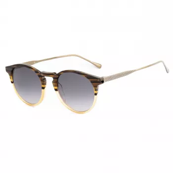 BELSTAFF Unisex Brooklands032 Sunglasses - Black Frame Grey Lens 48/23/148 mm