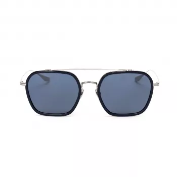 BELSTAFF Unisex Merrikii Azul Sunglasses - Blue Frame Grey Lens 57mm