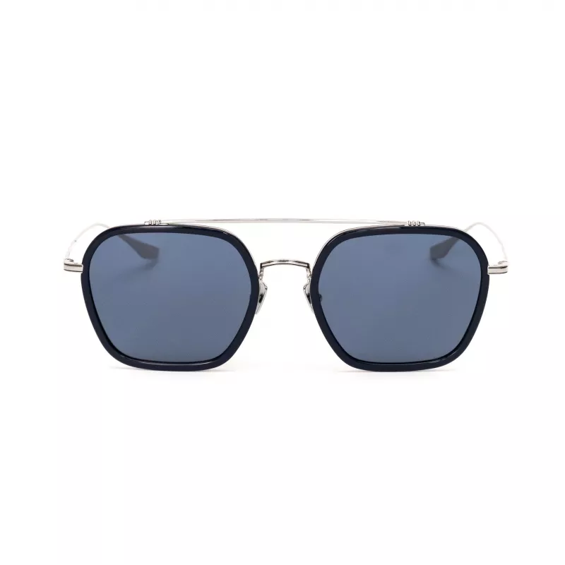 BELSTAFF Unisex Merrikii Azul Sunglasses - Blue Frame Grey Lens 57mm