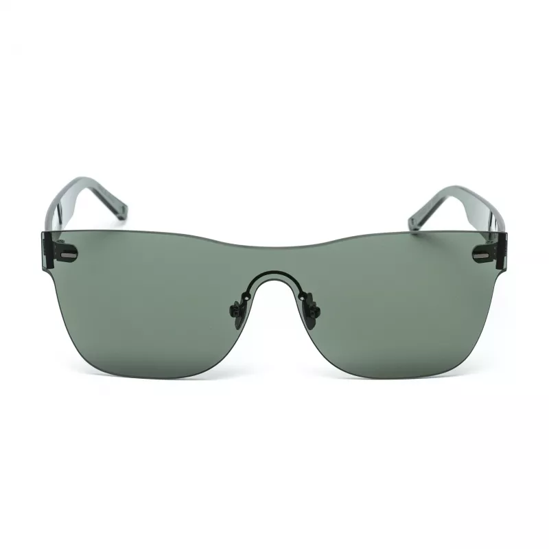 BELSTAFF Women's FLASH-VERDE Oversized Shield Sunglasses - Green Acetate Frame, Grey Mirror Lenses, UV400