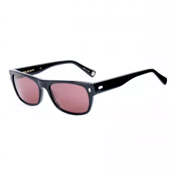 BELSTAFF Women's Hudson S181 Sunglasses - Black Acetate Frame, Grey CR-39 Lens, 54/17/145 mm