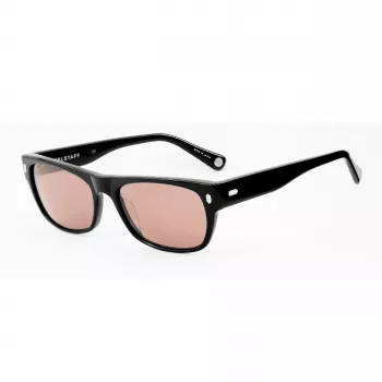 BELSTAFF Women's Hudson-S185 Sunglasses - Black Frame, Grey Lens, 54mm