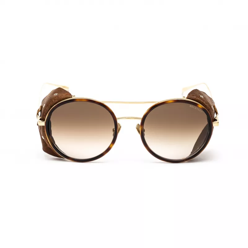 BELSTAFF Women's Pinnerdoradof Sunglasses - 53/19/145 mm - Gold-Tone/Brown Frame