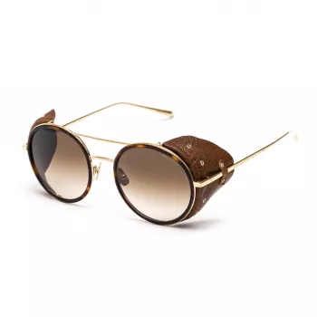 BELSTAFF Women's Pinnerdoradof Sunglasses - 53/19/145 mm - Gold-Tone/Brown Frame