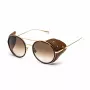 BELSTAFF Women's Pinnerdoradof Sunglasses - 53/19/145 mm - Gold-Tone/Brown Frame