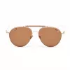 BELSTAFF Women's Staffordmarro Rectangular Sunglasses - Brown Acetate Frame - UV400