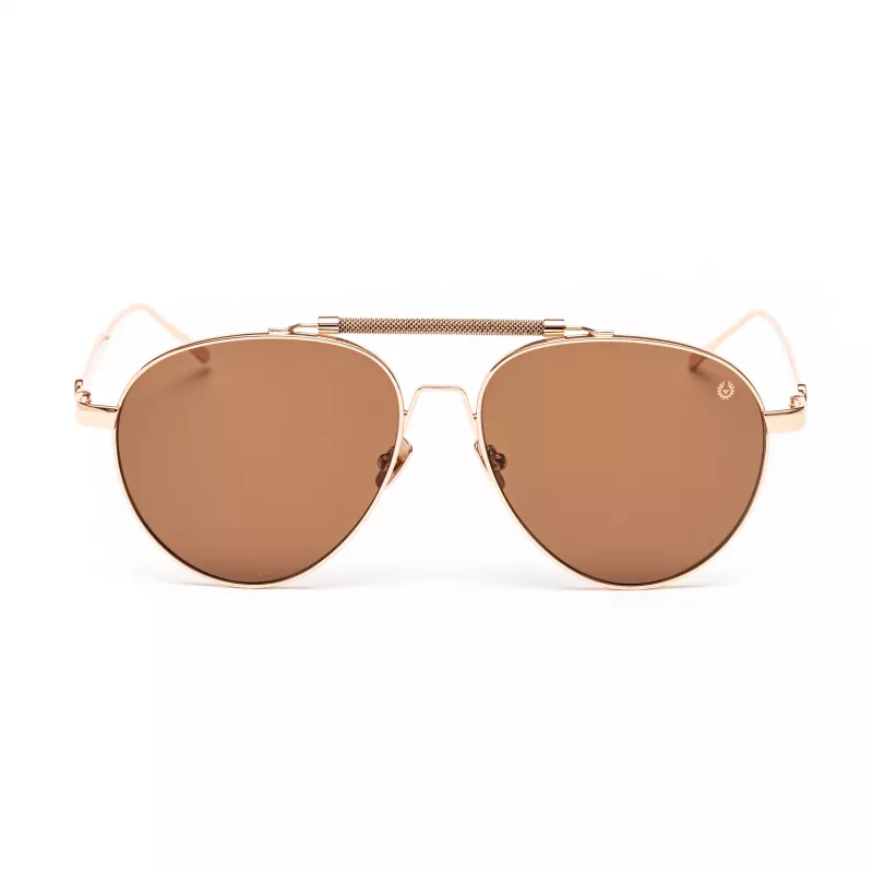 BELSTAFF Women's Staffordmarro Rectangular Sunglasses - Brown Acetate Frame - UV400