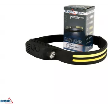BEMKO C49-LTC01 Rechargeable LED Headlamp, 1200mAh, 100 Lumens, IPX4, 80m Beam