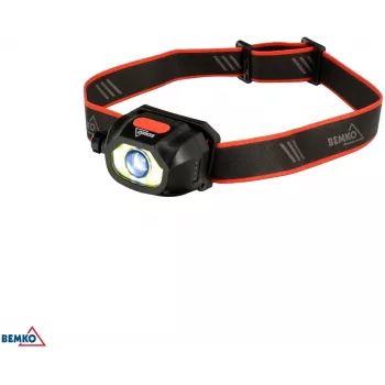 BEMKO C49-LTC02 Multifunction Rechargeable LED Headlamp, 200lm, 6500K, 1200mAh, IP44