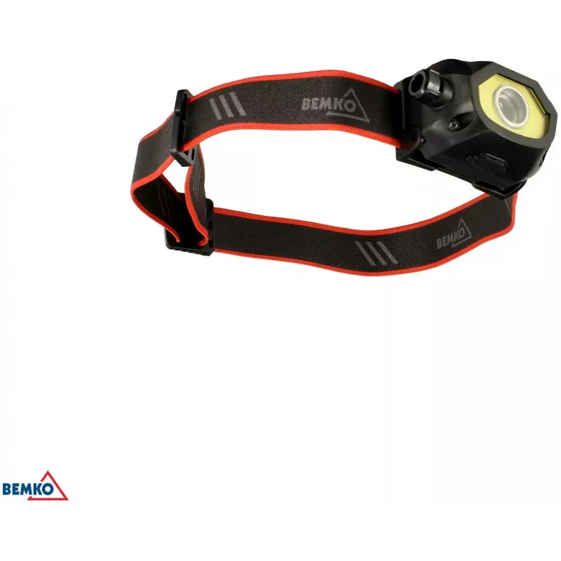 BEMKO C49-LTC02 Multifunction Rechargeable LED Headlamp, 200lm, 6500K, 1200mAh, IP44