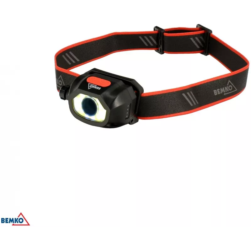 BEMKO C49-LTC02 Multifunction Rechargeable LED Headlamp, 200lm, 6500K, 1200mAh, IP44