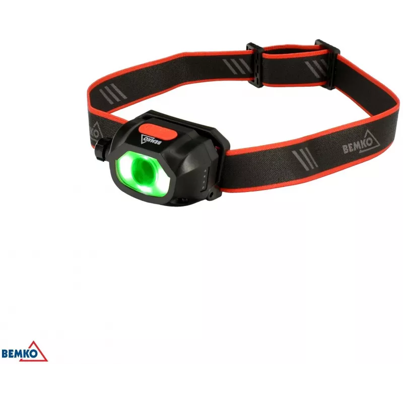 BEMKO C49-LTC02 Multifunction Rechargeable LED Headlamp, 200lm, 6500K, 1200mAh, IP44