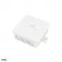 BEMKO E04-PI12-IP55 Surface-Mounted Junction Box 85x85x36.5mm IP55 12-Entry Light Grey