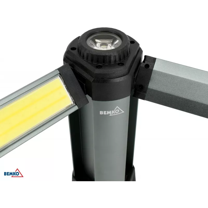 BEMKO Multifunctional LED Flashlight 6000mAh IP42, 1000 Lumens, USB-C Rechargeable