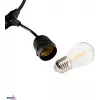 BEMKO SOLBEE Solar-Powered LED Garden String Lights 10 LEDs 10m Warm White 3000K IP65 Black