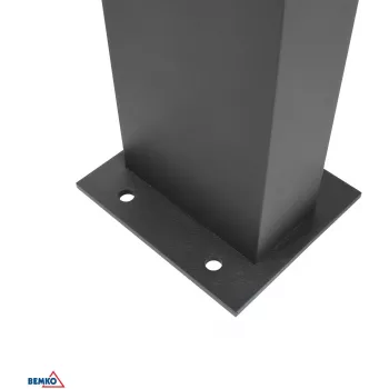 BEMKO SOLVEO Hybrid LED Garden Bollard Light 7W 600lm CCT 3000K/4000K/6500K 80cm IP65 Dark Grey with PIR Sensor
