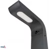 BEMKO SOLVEO Hybrid LED Garden Bollard Light 7W 600lm CCT 3000K/4000K/6500K 80cm IP65 Dark Grey with PIR Sensor