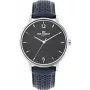 BEN SHERMAN Men's Watch WB038U 43mm Black Dial Black Faux Leather Strap