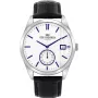 BEN SHERMAN Men's Watch WB039UB 43mm Black Dial Black Faux Leather Strap