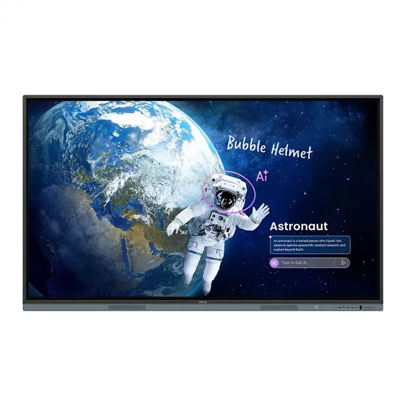 BenQ Board Master RM8605 86 inch 4K UHD Interactive Flat Panel with IR Touch, Android, Education & Business, Black