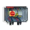 BENY PV DC Disconnect Panel, 2-String Input to 2-String Output, IP65 Outdoor Enclosure