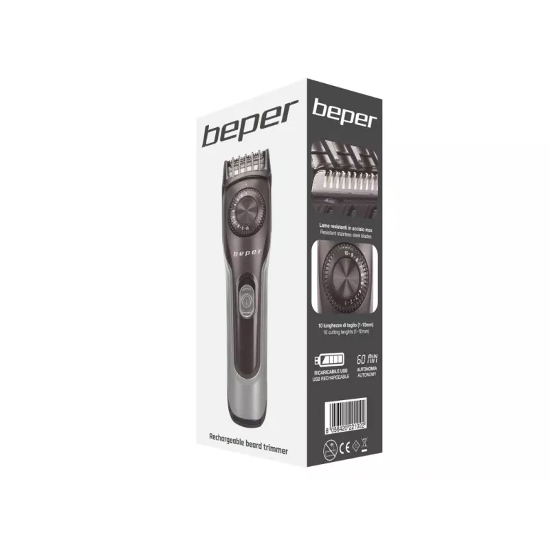 Beper 40.332 3.5L Manual Air Fryer 1300W Black
