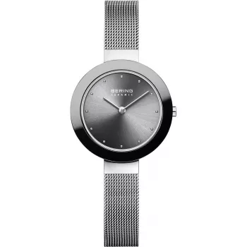 Bering Women's Classic Quartz Watch 29mm Rose Gold Brown Milanese Mesh