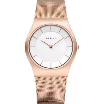 BERING Women's Watch 11930-366 (30mm) - Rose Gold Stainless Steel Mesh