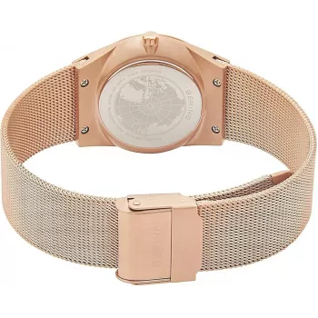 BERING Women's Watch 12430-366 30mm Rose Gold Stainless Steel Brown Sunray Dial