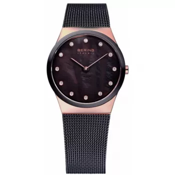 BERING Women's Watch 32230-262 30mm Rose Gold Stainless Steel Brown Sunray Dial