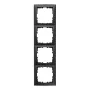 Berker 10149949 S.1 4-Gang Switch Frame, Anthracite Matt