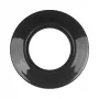 Berker 138165 Porcelain Cover Frame, 1-Gang, Serie 1930 by Rosenthal, Glossy Black