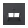 Berker 1409 16 06 Central Cover Plate ANT 2-Fold for UAE Outlet, Polar White (B.1/B.3)