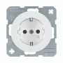 Berker 47232089 SCHUKO Socket Outlet (Type F), Polar White Glossy, 16 A 250 V, Flush-Mounted, for R.1/R.3/R.7 Series