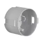Berker 91820 Flush-Mounted Twin Device Box with Strain Relief for Mobile Applications, 45 mm, Grey
