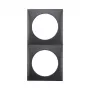 Berker B.mobil 2-Gang Cover Frame, Anthracite Damasziert