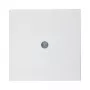 Berker Central Plate for Cable Outlet, Polar White (55x55mm, IP20, Flush-Mount) - 10198989