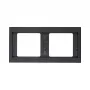 Berker K.1 2-Gang Cover Frame Anthracite Matt Lacquered 13637006