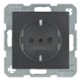 Berker S.1 Schuko Socket Anthracite, Type F 16A 250V