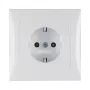 Berker S.1 SCHUKO Socket Outlet with Cover Plate, Polar White (Type F, 16 A, 250 V, Flush-mounted)