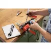 BESSEY S10-ST Mini Vice S 10 Screw Clamp, Red, 100 mm Clamping Width, 50 mm Throat Depth, with 2 Table Clamps