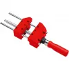 BESSEY S10-ST Mini Vice S 10 Screw Clamp, Red, 100 mm Clamping Width, 50 mm Throat Depth, with 2 Table Clamps