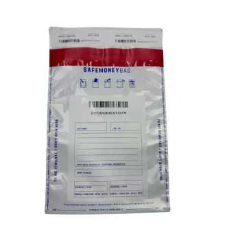 BESTPAK SAFEMONEYBAG Security Deposit Envelopes Transparent B5 190x260+35 mm 100 pcs
