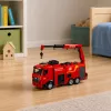 BESTTOYS Fire Truck with Crane and Water Cannon Remote Control RC Huina 1:18