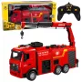 BESTTOYS Fire Truck with Crane and Water Cannon Remote Control RC Huina 1:18