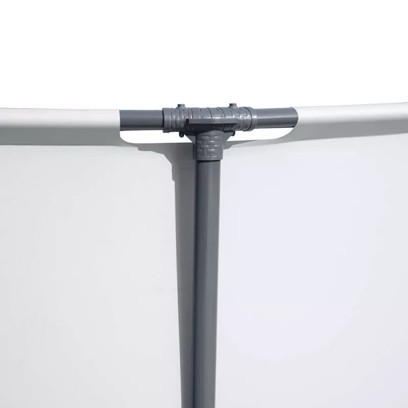 Bestway Steel Frame Pool 549 x 122 cm (18 ft x 48 in) Round Above Ground Pool with Filter Pump, Ladder, Cover - 56462