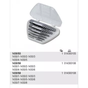BETA Screw Extractor Set 8 pcs 1430/S8
